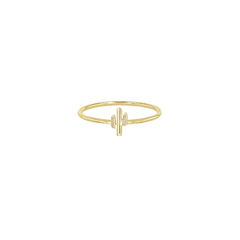 14k Itty Bitty Cactus Ring