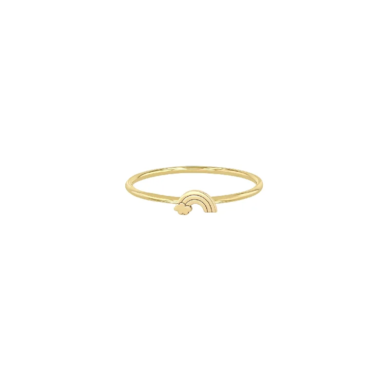 14k Itty Bitty Rainbow Ring