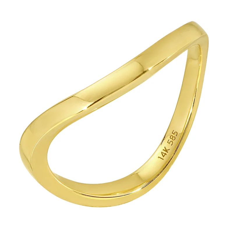 Esther Golden Wave Ring