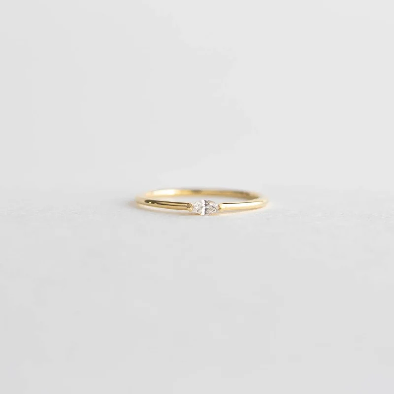 Mary Marquise Diamond Band Ring