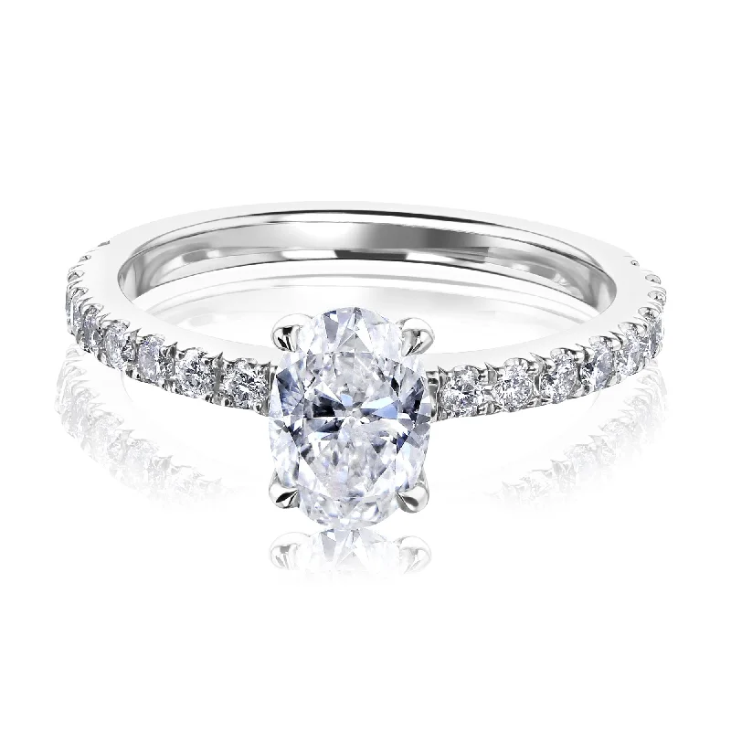 Oval Diamond Engagement Ring