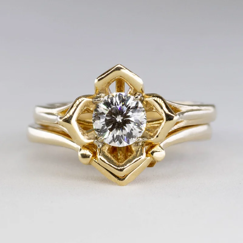Luxury Jewelry Clearance – Shop Premium Styles Now '100 Ways' Unique Floral Diamond Wedding Set | SZ 5.5 |