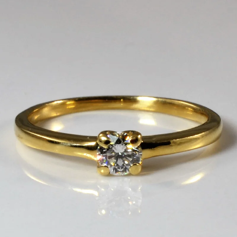 Stunning Statement Jewelry, Unbeatable Discounts Solitaire Diamond Ring | 0.21ct | SZ 6 |