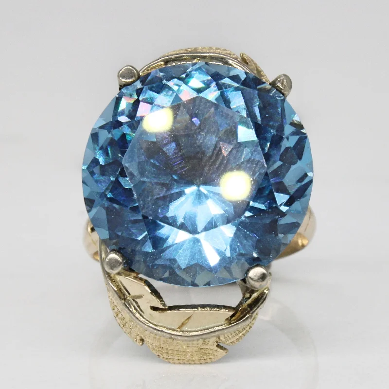 Personalized Engraved Jewelry For Meaningful Gifts Synthetic Spinel Cocktail Ring | 16.50ct | SZ 6.5 |