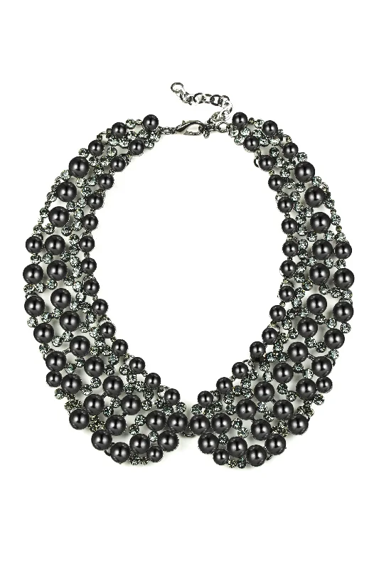 Diana Statement Necklace - Black