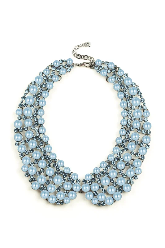 Diana Statement Necklace - Light Blue