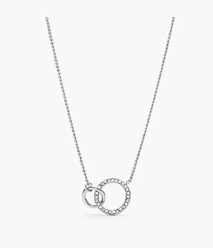 Fossil Women's Stainless Steel Pendant Necklace