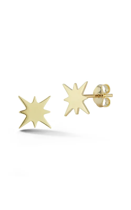 14K Gold Pop Stud Earrings