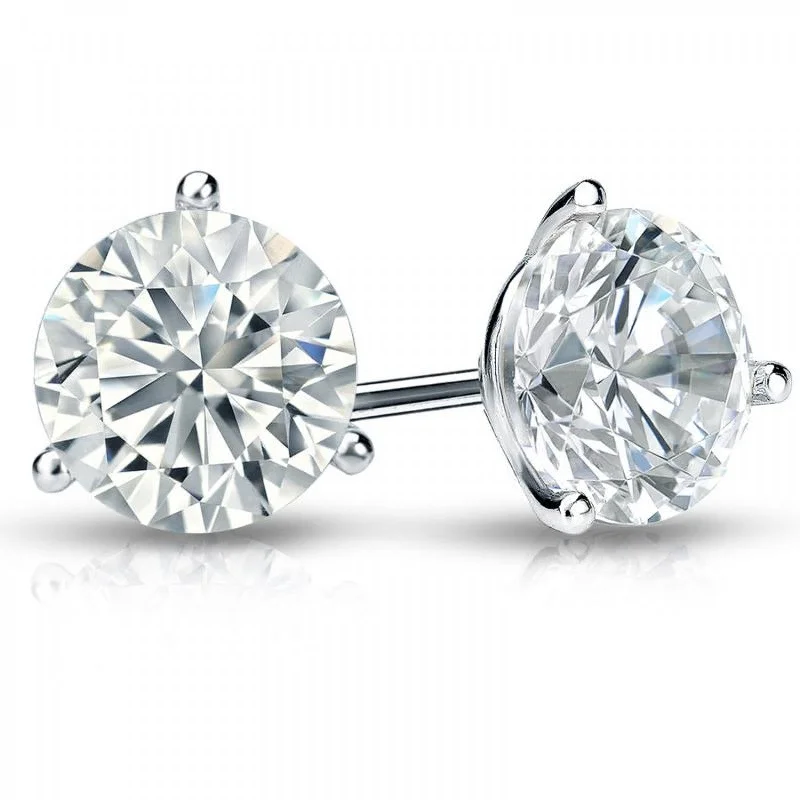 Diana M. 3.00 Carat Natural Diamond Stud Earrings