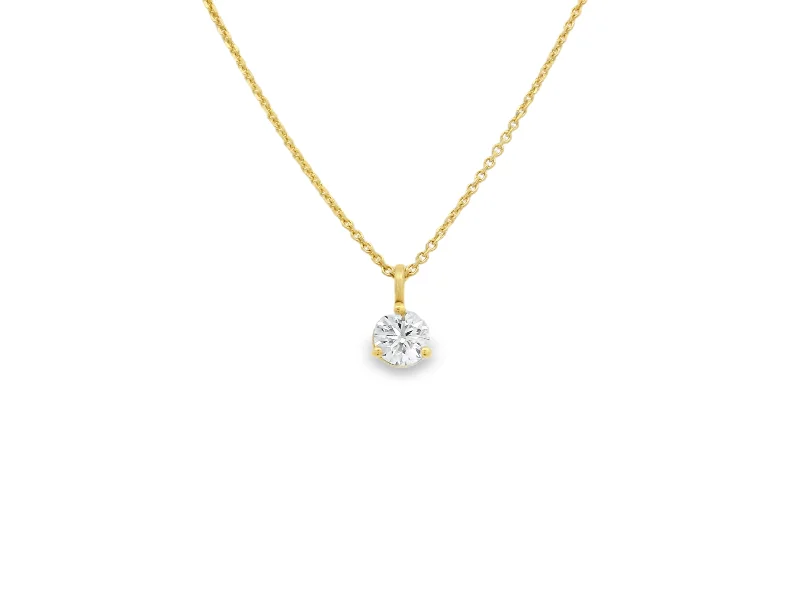 Bestselling Jewelry At Special Promotional Rates 18K Yellow Gold Diamond Solitaire Pendant - .30ct