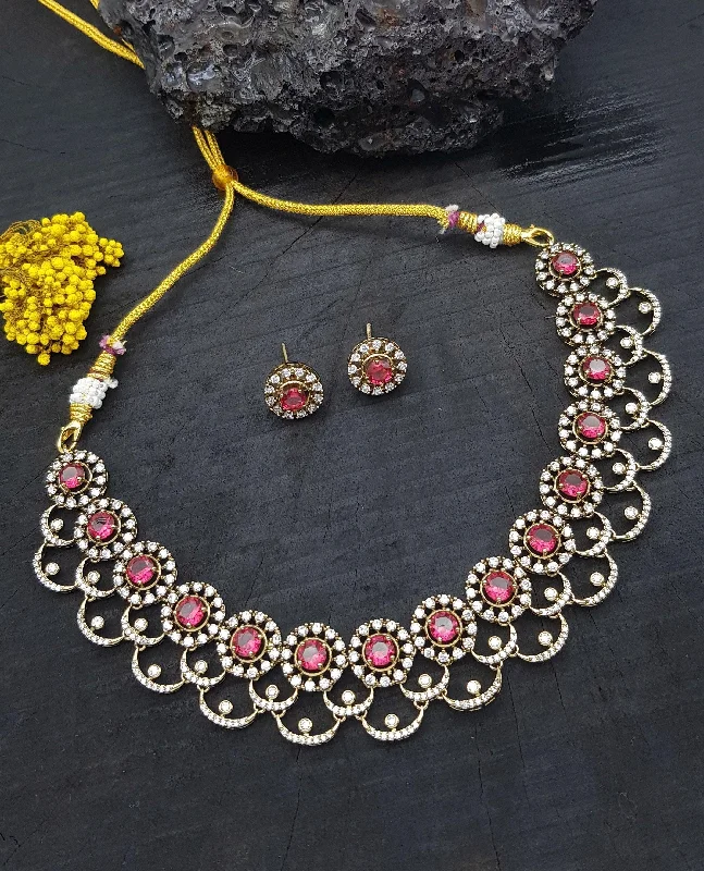 Luxury Meets Affordability – Jewelry Sale Now Live Premium Sayara Collection victorian polish Ruby and CZ Necklace Set Luxury Meets Affordability – Jewelry Sale Now Live Premium Sayara Collection victorian polish Ruby and CZ Necklace Set