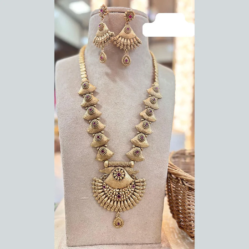Exclusive Gemstone Jewelry Markdowns – Shop Now Jewel Addiction Gold Plated Pota Stone Long Necklace Set