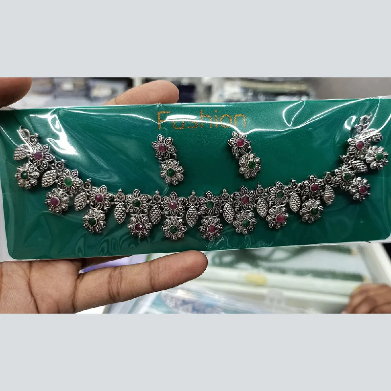 Limited-Time Jewelry Sale – Don't Miss These Deals Manisha Jewellery Oxidised Plated Pota Stone Choker Necklace Set Limited-Time Jewelry Sale – Don't Miss These Deals Manisha Jewellery Oxidised Plated Pota Stone Choker Necklace Set