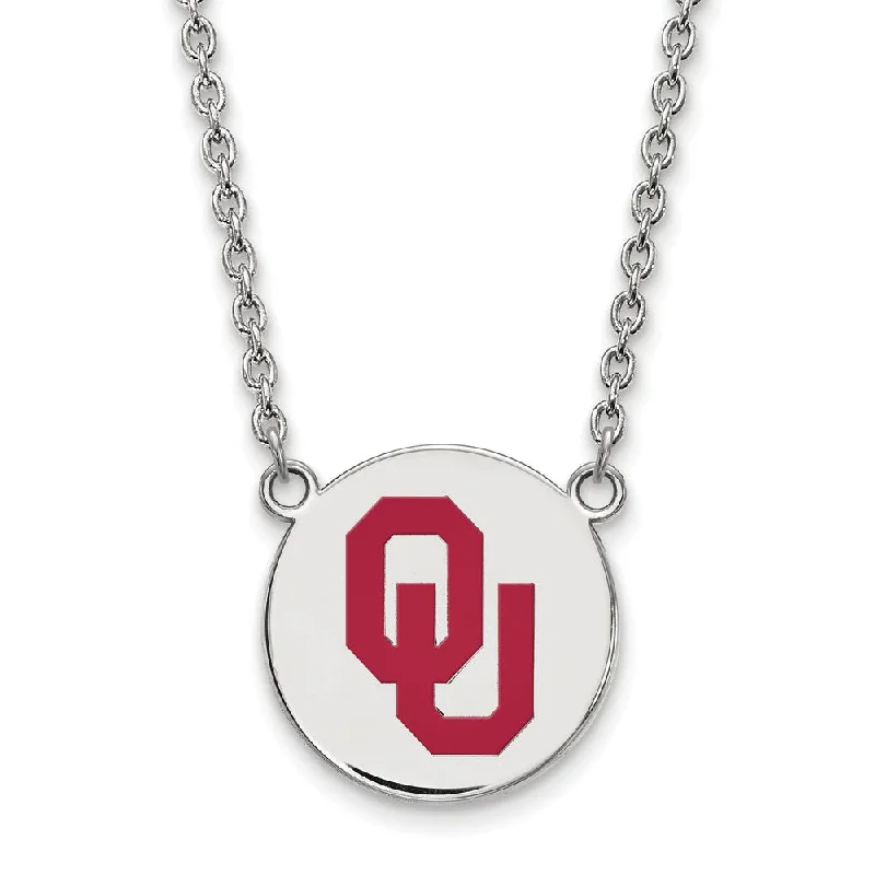 Best Jewelry Deals – Shop Premium Pieces At Great Prices Sterling Silver Oklahoma Large OU Enamel Disc Pendant Necklace Best Jewelry Deals – Shop Premium Pieces At Great Prices Sterling Silver Oklahoma Large OU Enamel Disc Pendant Necklace