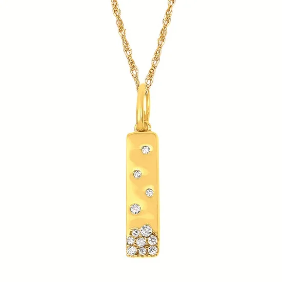 Sparkle More For Less – Jewelry Sale Happening Now Yellow Gold Diamond Pendant Necklace