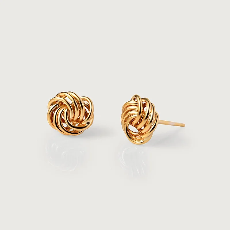 Shop Fine Jewelry With Amazing Deals 9K Yellow Gold Mini Rose Petal Earrings