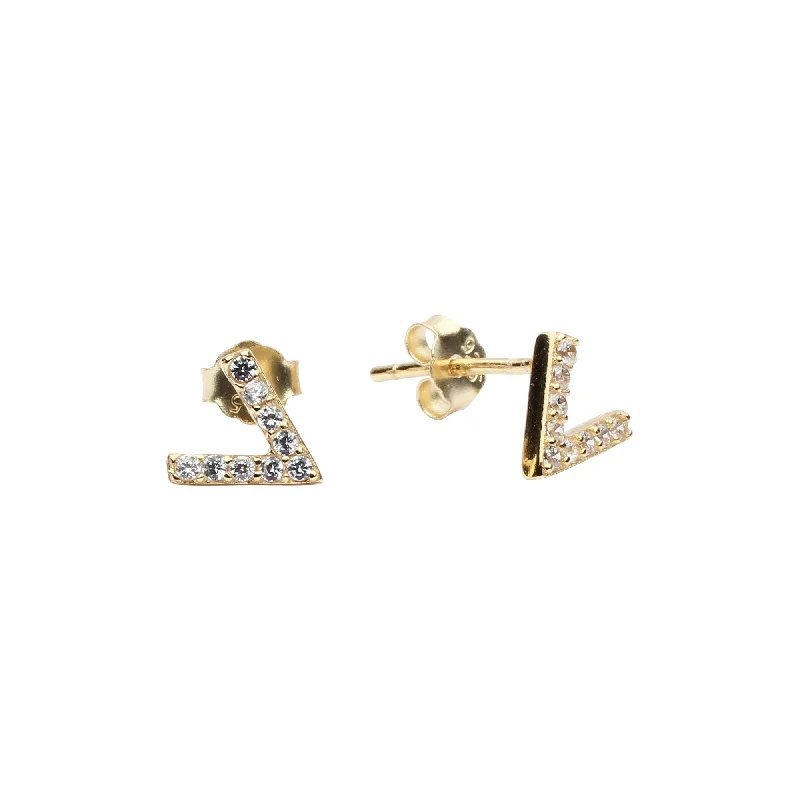 Stunning Jewelry Pieces At The Lowest Prices Ever CZ Chevron Studs