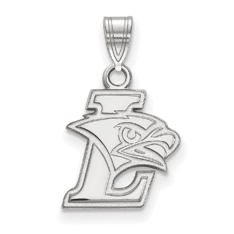 10K White Gold Lehigh University Small Logo Pendant