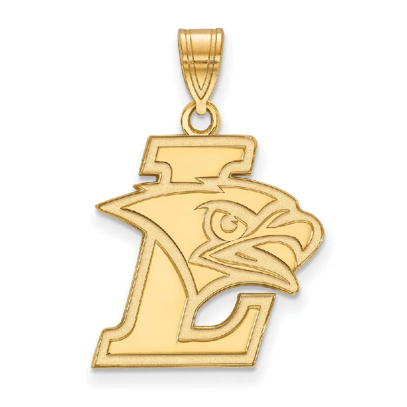 10K Yellow Gold Lehigh University Large Logo Pendant