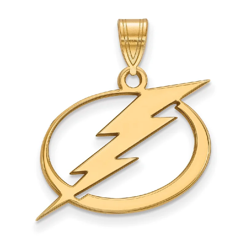 10k Yellow Gold NHL Tampa Bay Lightning Large Pendant