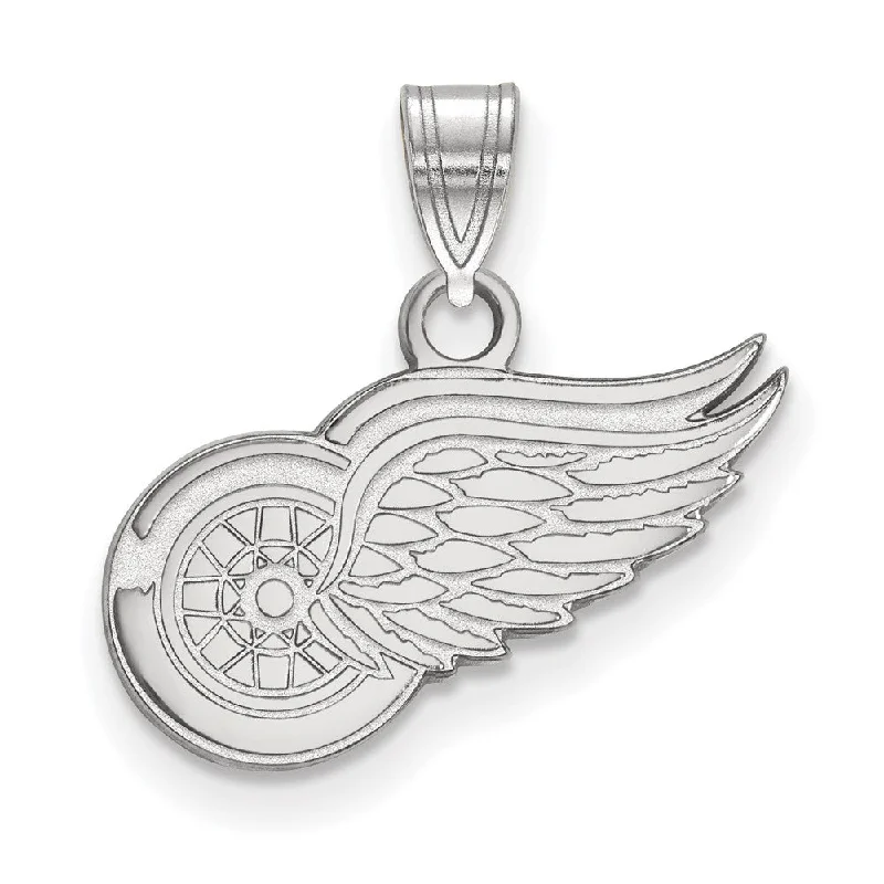 14k White Gold NHL Detroit Red Wings Small Pendant