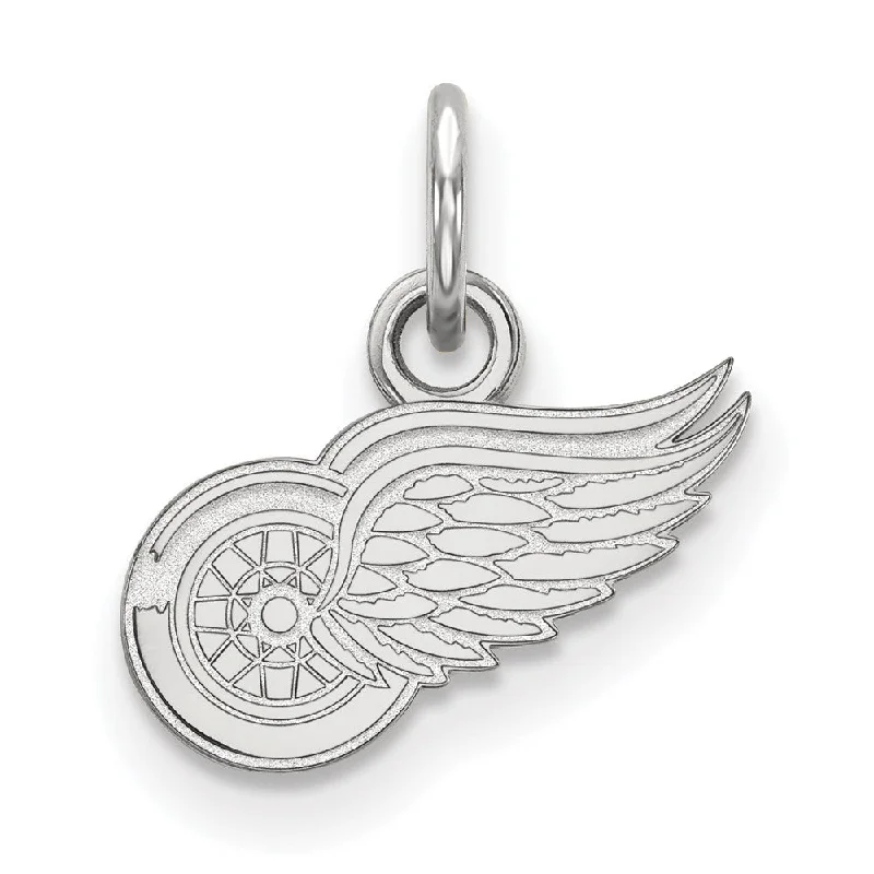 14k White Gold NHL Detroit Red Wings XS (Tiny) Charm or Pendant