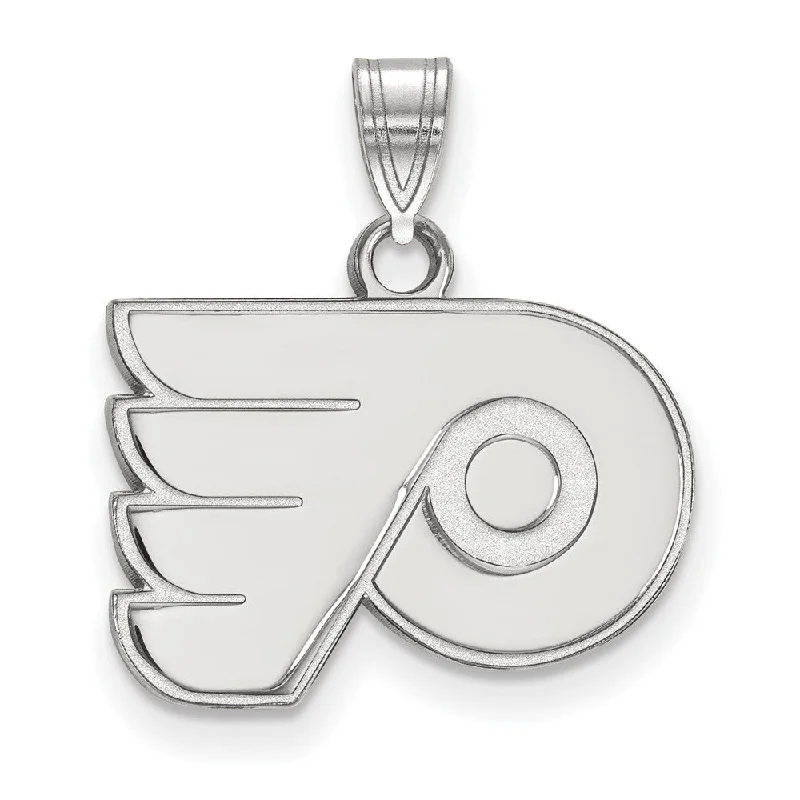 14k White Gold NHL Philadelphia Flyers Small Pendant