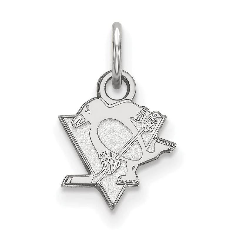 14k White Gold NHL Pittsburgh Penguins XS (Tiny) Charm or Pendant