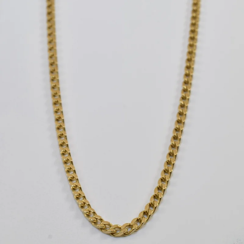 Discounted Jewelry For A Glamorous Look 10k Yellow Gold Curb Chain | 22.5" |