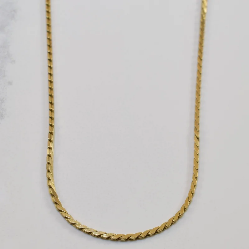 Exclusive Jewelry Sale – Shine For Less 10k Yellow Gold Serpentine Chain | 18" |