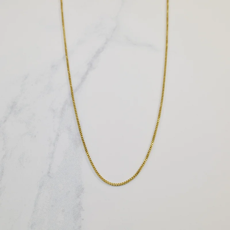 Shop Dazzling Jewelry At The Best Prices 14k Yellow Gold Box Chain | 18" |