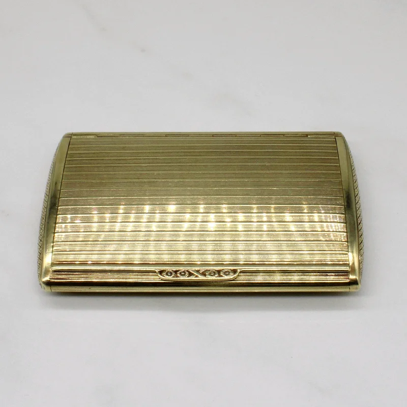 Personalized Engraved Jewelry For Meaningful Gifts 14k Yellow Gold Cigarette Case