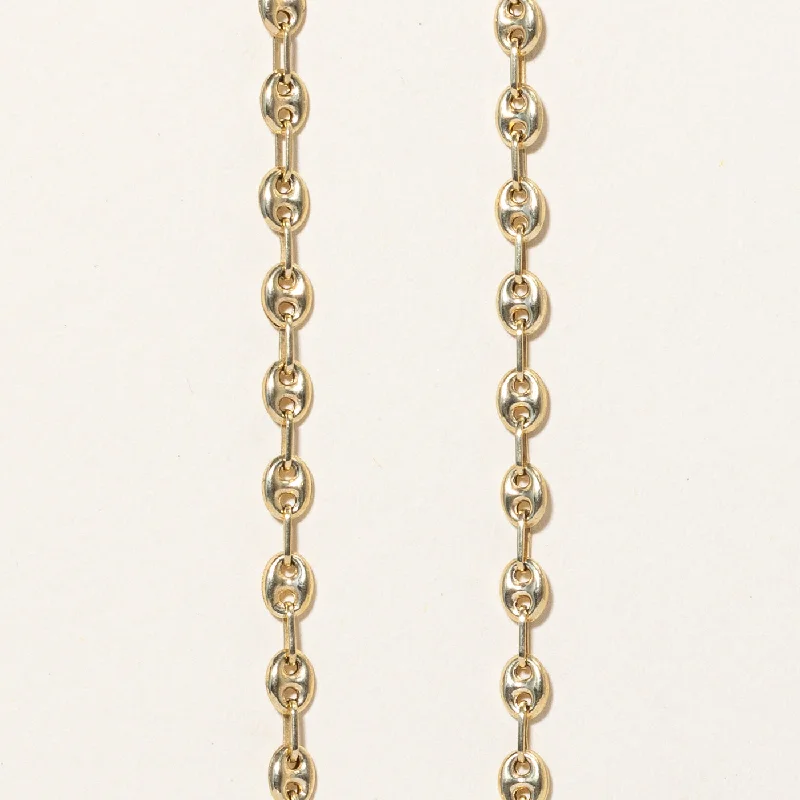 Shop Jewelry That Shines Without The High Price 14k Yellow Gold Puffed Anchor Link Chain | 20" |