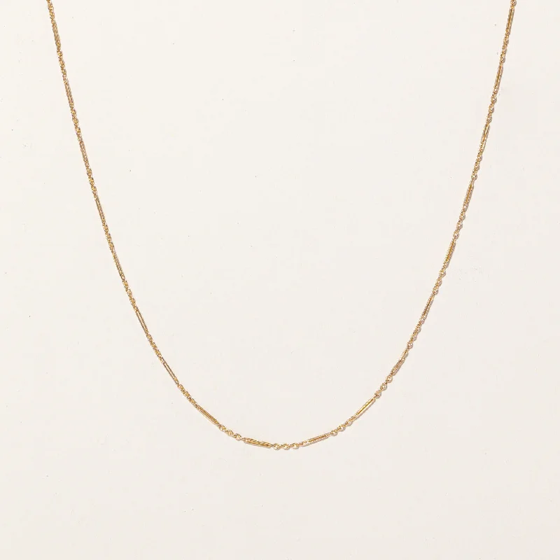 The Biggest Jewelry Sale Of The Year Is Here 15k Yellow Gold Bar Link Chain | 15" |