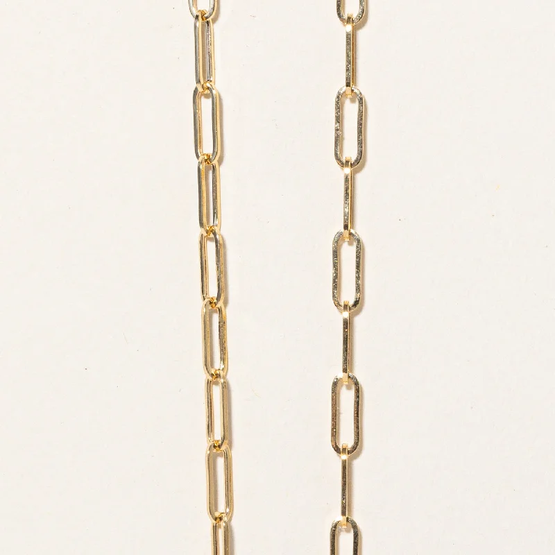 Jewelry Deals That Sparkle – Shop Today 18k Yellow Gold Soft Paperclip Chain | 18" |