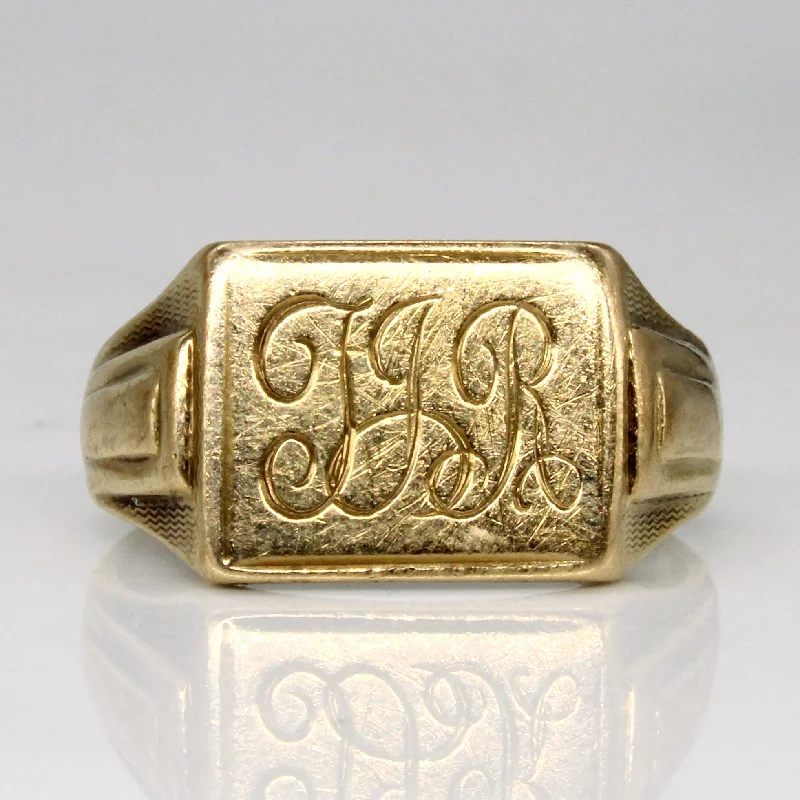 Exclusive Jewelry Sale – Grab Timeless Pieces Now 9k Yellow Gold 'J.L.R.' Initial Ring | SZ 8 |