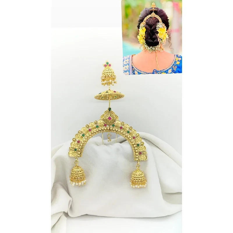 Seasonal Jewelry Clearance – Best Styles At The Lowest Prices Akruti Collection Gold Plated Kundan Hair Brooch