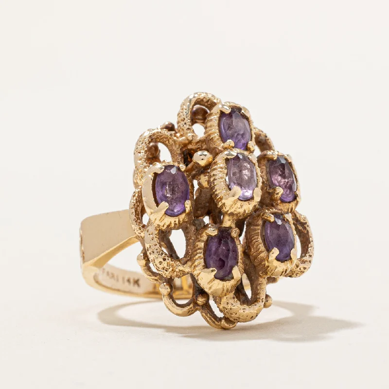 Affordable Luxury Jewelry – Style At A Great Price Amethyst Cocktail Ring | 0.96ctw | SZ 6.5 |