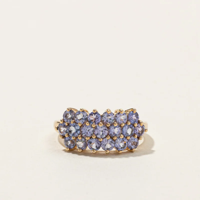 Fashion-Forward Jewelry At Incredible Prices Cluster Tanzanite Ring | 1.25ctw | SZ 7.75 |