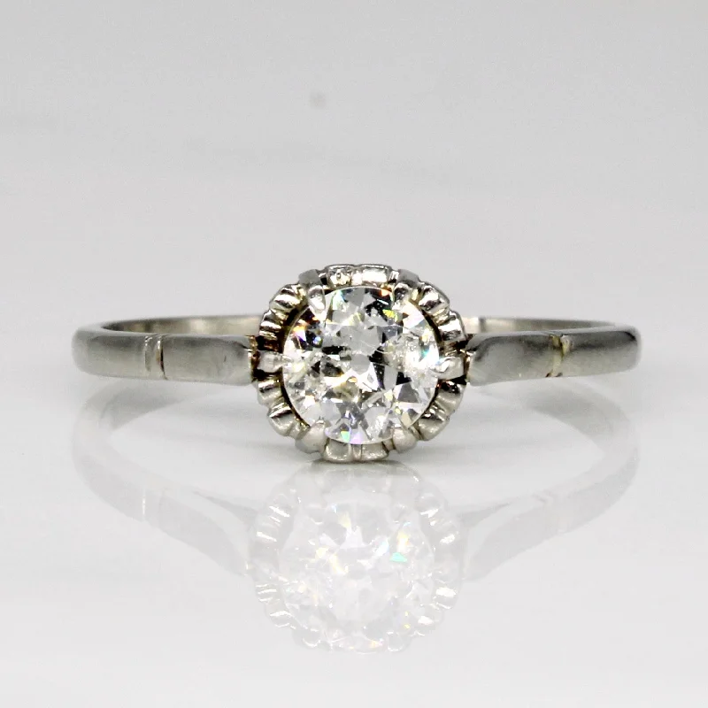 Affordable Elegance – Special Jewelry Sale Now Live Early 1900s Platinum Old European Cut Diamond Engagement Ring | 0.42ct | SZ 6.75 |