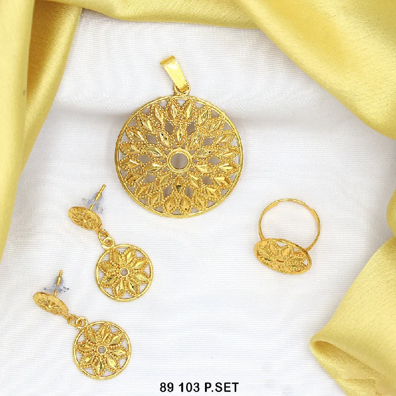 Exclusive Jewelry Sale – Limited-Time Discounts Mahavir Gold Plated Combo Set