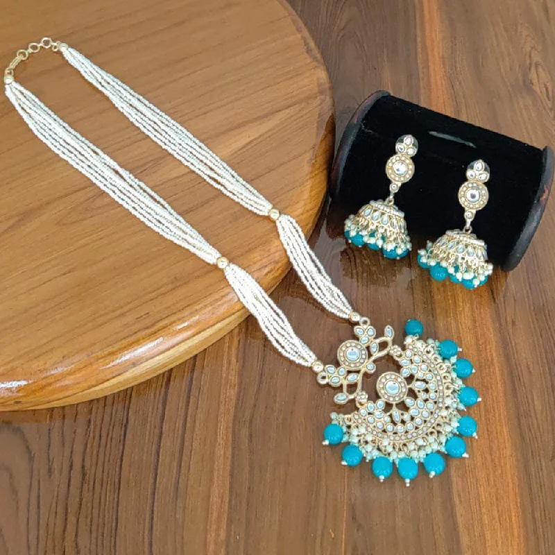 Limited-Stock Jewelry Sale – Once It's Gone, It's Gone Manisha Jewellery Gold Plated Long Necklace Set