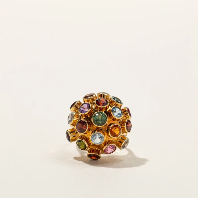 Fashion-Forward Jewelry At Incredible Prices Mixed Gemstones Dome Ring | 3.00ctw | SZ 4 |