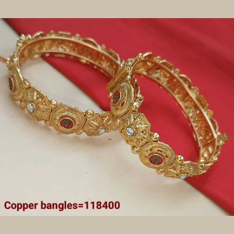 Exclusive Jewelry Discounts – Shop Now For Savings Padmawati Bangles Gold Plated Pota Stone Bangles Set