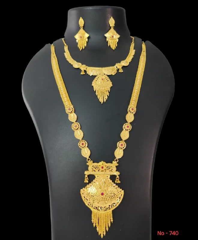 Flash Jewelry Sale – Get Stunning Pieces At Low Prices Pari Art Jewellery Forming Gold Necklace Combo