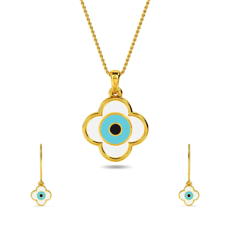 Must-Have Jewelry At Unbelievable Discounts Sahana Evil Eye Pendant Set