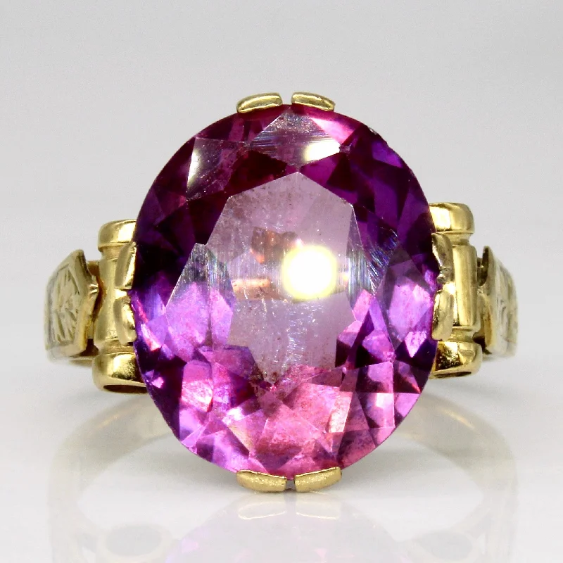 Buy More, Save More On Stunning Jewelry Pieces Synthetic Sapphire Cocktail Ring | 9.80ct | SZ 8 |