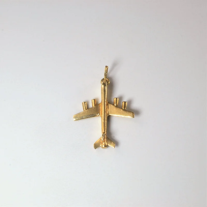 Fine Jewelry, Limited-Time Offers Available Yellow Gold Aeroplane Pendant |