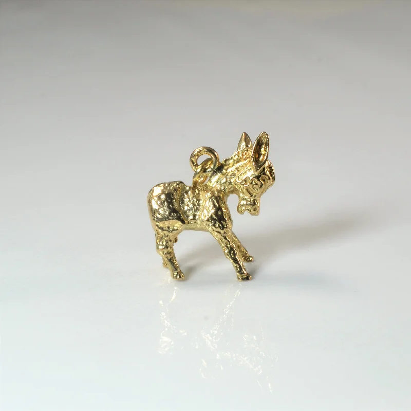 Jewelry Clearance Sale – Final Reductions Yellow Gold Donkey Pendant |