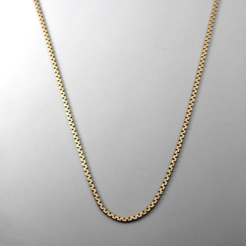 Jewelry Clearance – Final Chance To Save Big Yellow Gold Serpentine Chain | 18"|